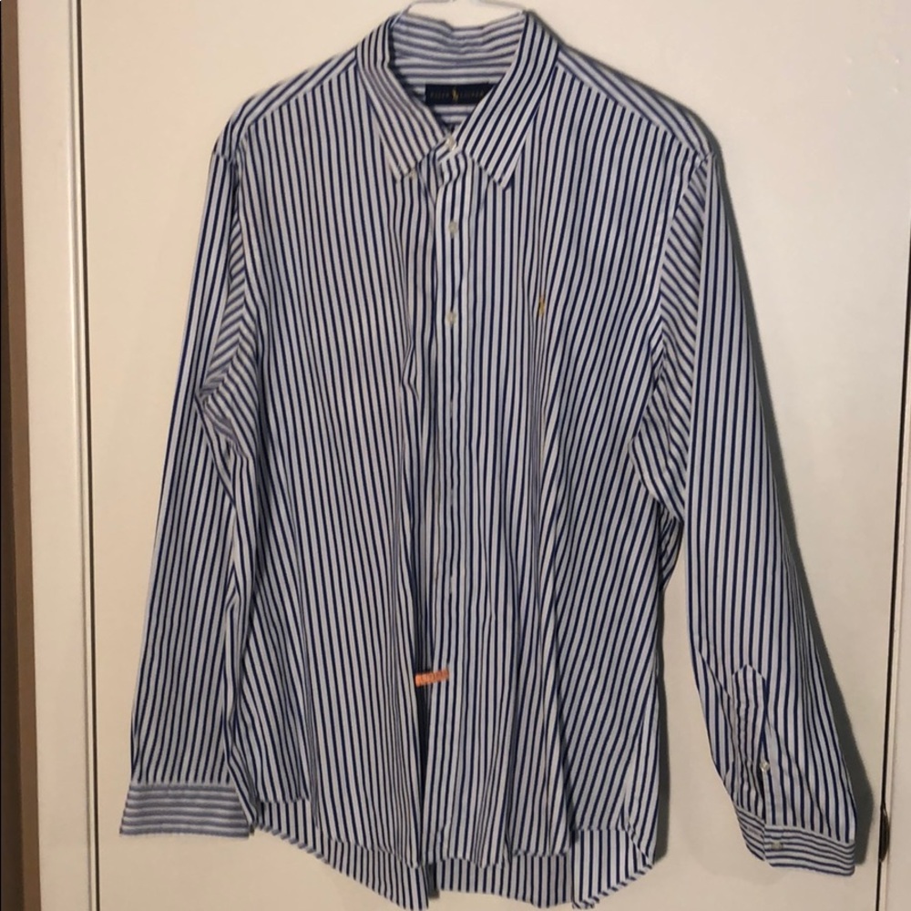 Ralph Lauren Blue & White Stripped Long Sleeve